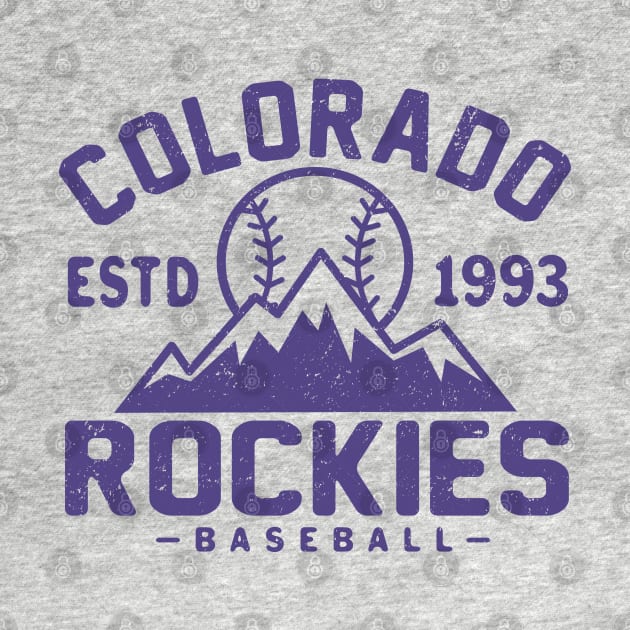 Retro Colorado Rockies 1 by Buck Tee by Buck Tee